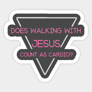 Does Walking with Jesus Count as Cardio Sticker